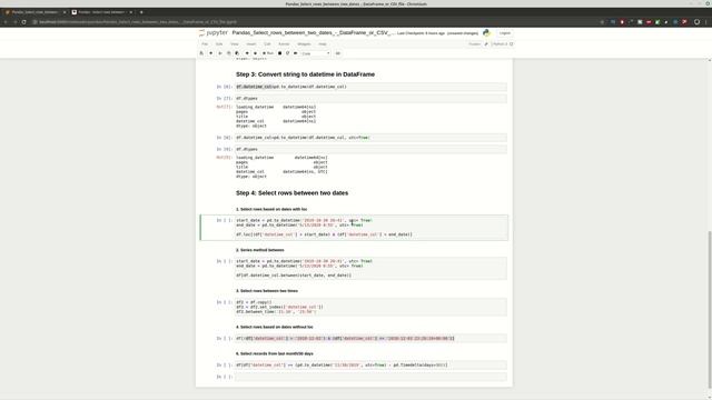 Pandas How to Select rows between two dates смотреть онлайн