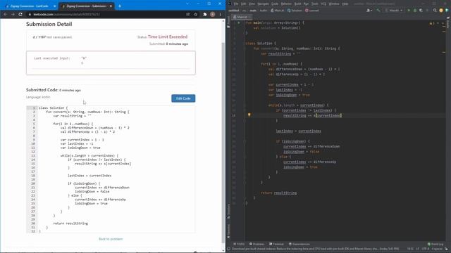 LeetCode Challenge 6 Kotlin: Zigzag Conversion смотреть онлайн