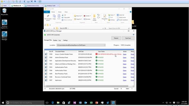 eDOCS DM Training - eDOCS DM Sync and Save (Part 2) смотреть онлайн