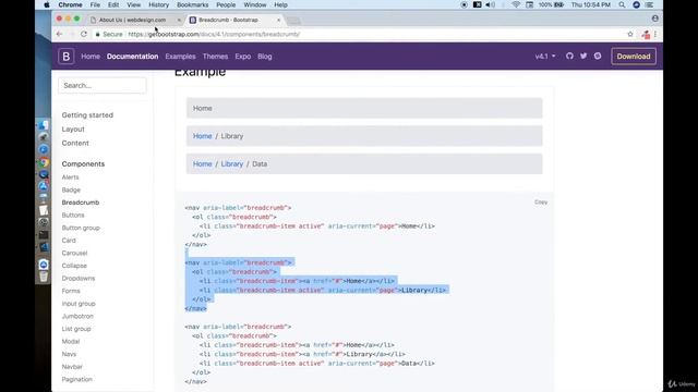 32 Adding Breadcrumb смотреть онлайн