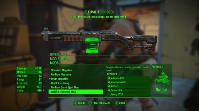 Fallout 4 ! Best Modified Shotgun - Le Fusil Terribles смотреть онлайн