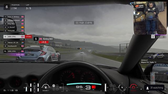 GT7 - Day 159 (pm) - LIVE GAMEPLAY - cockpit cam - TCS OFF - Manual + Clutch - Ai on Hard - v1.19 смотреть онлайн