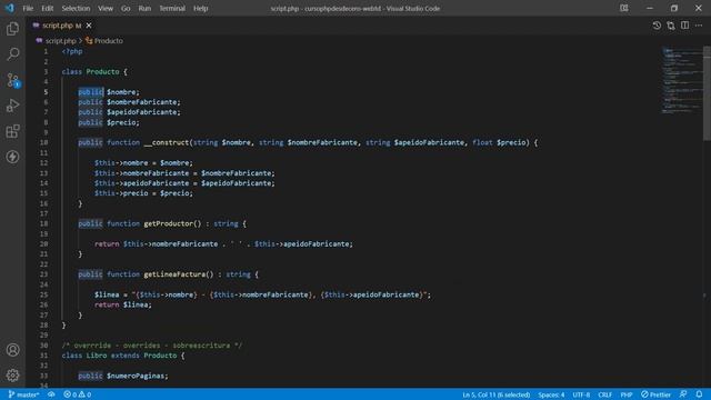 Herencia en PHP  Modificadores de acceso en PHP - public private y protected