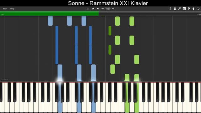 Piano tutorial - Sonne - Rammstein XXI Klavier смотреть онлайн