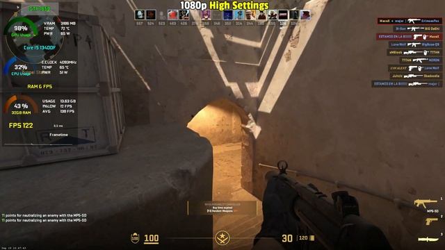 Counter Strike 2 : GTX 1650 - 1080p All Settings + FSR смотреть онлайн