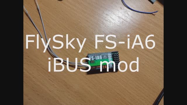FlySky FS-iA6 iBUS mod. 14 channels. Доработка приёмника. смотреть онлайн