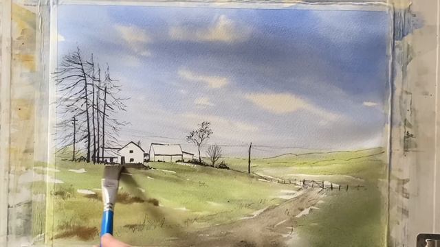 Paint Lois' Simple LAKE DISTRICT Loose WATERCOLOR Landscape Painting Line & Wash Watercolour Demo смотреть онлайн