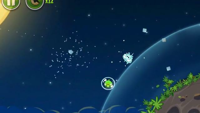 Angry Birds Space - Level 1-9 - 100% Space Eagle Walkthrough - Pig Bang смотреть онлайн