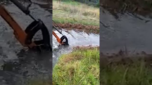 Очистка водоёма в Выборге. Как почистить пруд. смотреть онлайн