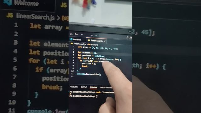 Linear search in javascript #css #reactjs #interview #javascrip #code #coding #html #shortsvideo смотреть онлайн