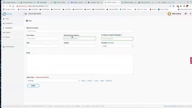 INFRA. Send a phishing email with attachment смотреть онлайн