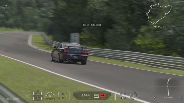 GT7 - 2002 Nissan R34 GT-R V-Spec II Nur on the Nürburgring: Nordschleife - Cinematic смотреть онлайн