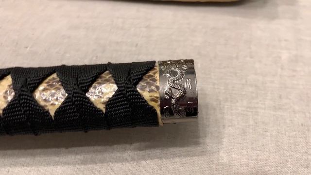 Меч Самураев Катана ножны под змеиную кожу, Katana sword with snake skin scabbard D-50009-KA смотреть онлайн