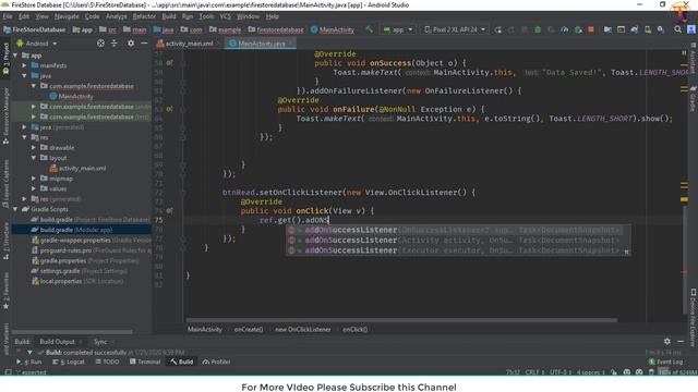 Firestore Database - 3 - How Read | Fetch Data From Cloud Firestore firebase & show on TextView смотреть онлайн
