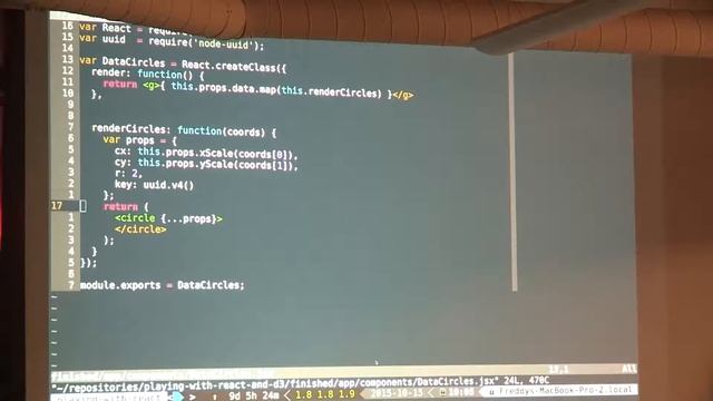 Let's React with D3 - October 15, 2015 смотреть онлайн