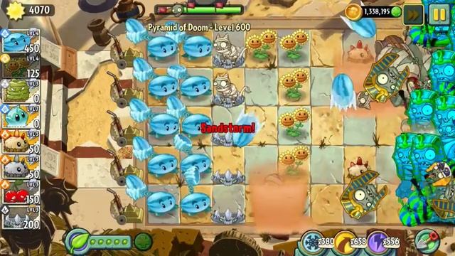 Plants vs Zombies 2 - Pyramid of Doom - Level 600 смотреть онлайн