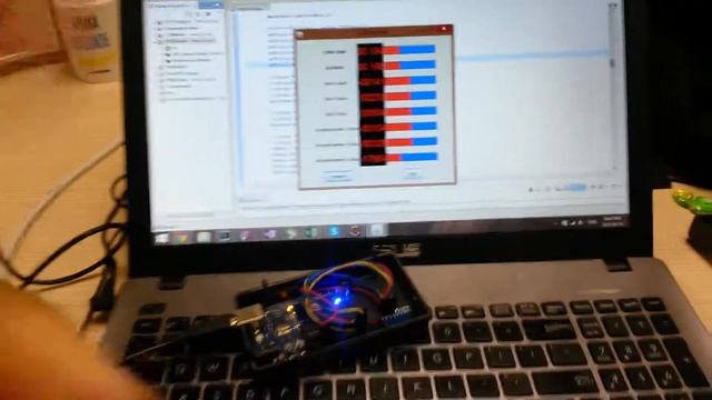 6-axis Gyro and Accelerometer reader with Java app and Arduino смотреть онлайн
