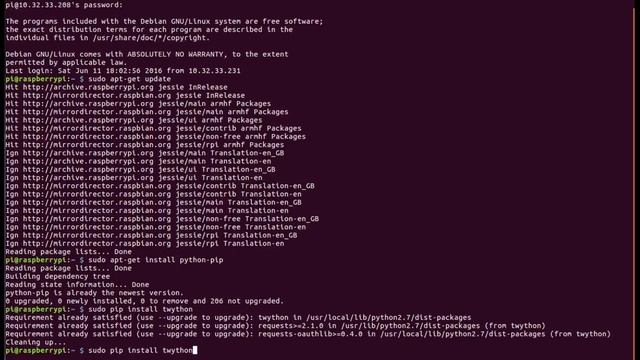 miniProject #13: Send tweets from your Raspberry pi смотреть онлайн