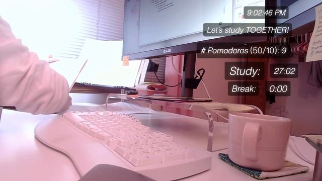Study with me live! 3 hours, Pomodoro 50/10, 4/4/2020 evening смотреть онлайн