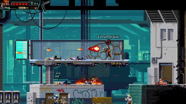 HUNTDOWN - A Pixel Cyberpunk Gem смотреть онлайн