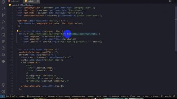JS/DOM || FakeStoreAPI - Работа с запросами, динамичный фильтр(в плане содержания)