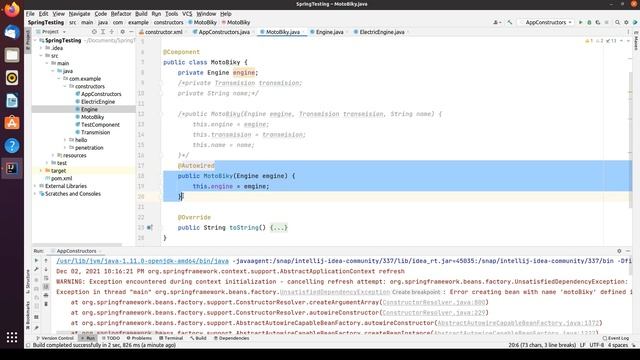 Spring Framework Java - Внедрение зависимостей через аннотации (@Autowired, @Value, @Component) смотреть онлайн