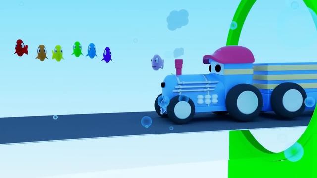 The Paintball Shooting Range - Learn at the funfair with Tiny Trucks ? ? | Educational cartoon ? смотреть онлайн