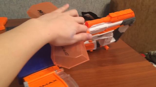Обзор Комбинаций На Бластер Нёрф(NERF) N-Strike Elite Rampage смотреть онлайн