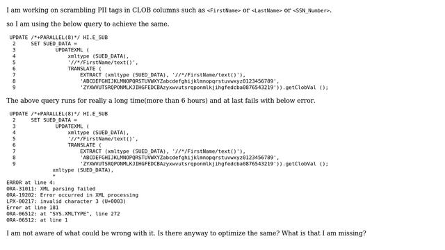 Databases: Scrambling PII data in CLOB columns смотреть онлайн