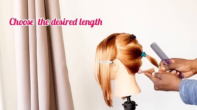 TUTORIAL/ DIY ✂️LAYERED BOB HAIRCUT IN 3 SECTIONS #haircut#bob#cuttinghair#hairstyle смотреть онлайн