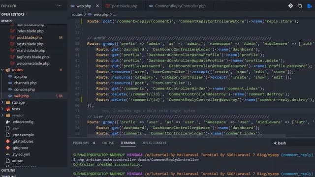 #11 Laravel Blog Project in Hindi (2020) - Comment Reply System like Facebook смотреть онлайн