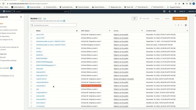 AWS S3 bucket | create an s3 bucket using python programming language and boto3 смотреть онлайн
