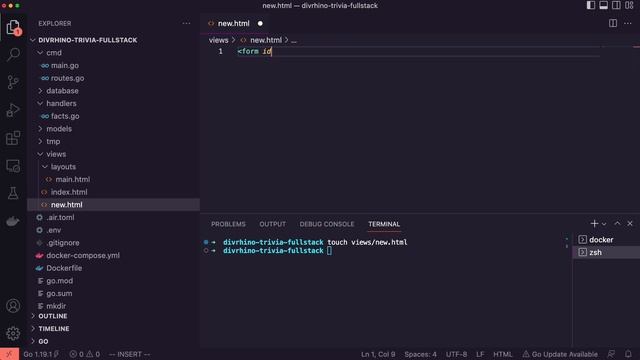 Build a fullstack app with Go Fiber, Docker, and Postgres | Go Tutorial смотреть онлайн