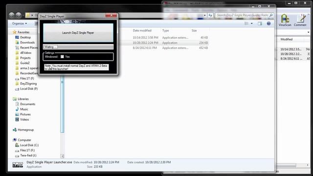 DayZ MOD - Single Player Launcher (DayZ Ver. 1.7.5.1)