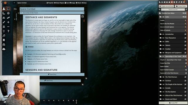 Coriolis RPG on Foundry VTT: Space ships and Combat смотреть онлайн