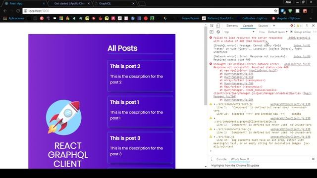 React GraphQL Client #1 ( Get GraphQL API Data ) ( ReactJS / Apollo Client ) смотреть онлайн