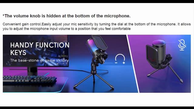 FIFINE USB Microphone Ampligame for Gaming Streaming for Laptop Computer смотреть онлайн
