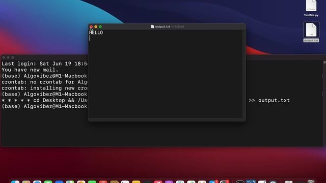 Schedule Python scripts with crontab / Automated script execution and DataBase Update смотреть онлайн