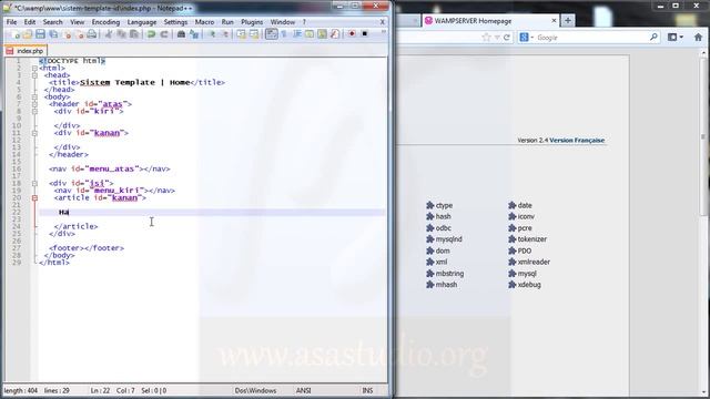 Membuat Sistem Template - 02 - Folder dan Database - PHP, MySQL, CSS Tutorial Seri смотреть онлайн