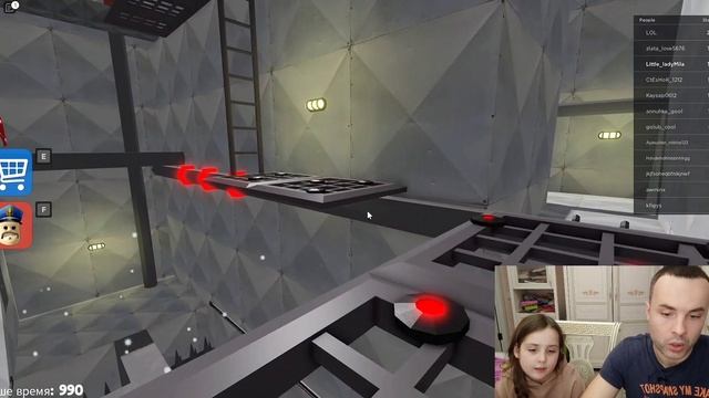 Папа узнал что такое Роблокс! Проходим с папой Злого Бари! Roblox with daddy смотреть онлайн