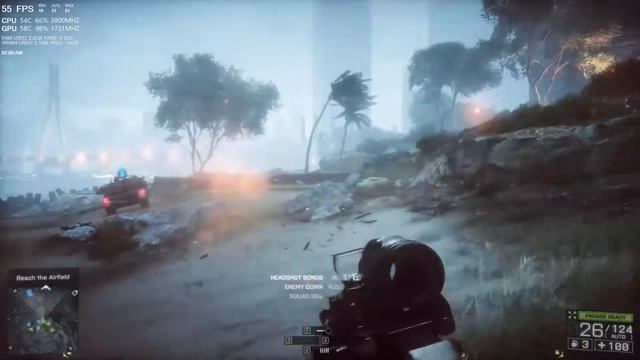 Battlefield 4 Gameplay [GTX 1050ti OC 4gb , Intel Core i3 7100] Ultra Settings смотреть онлайн