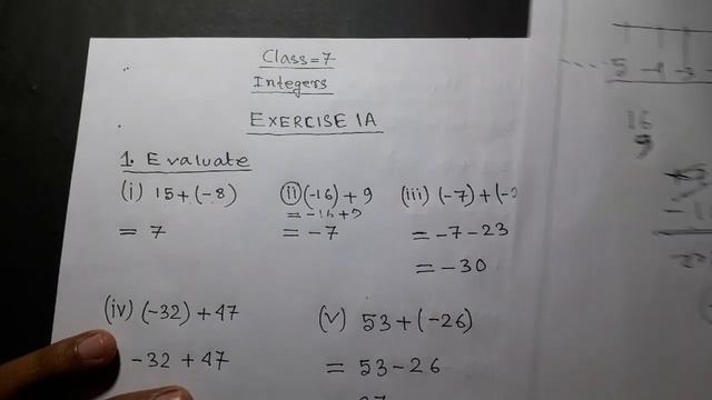 ICSE & ICS Class 7 math exercise 1A Q no 1 || RS AGGARWAL|| смотреть онлайн