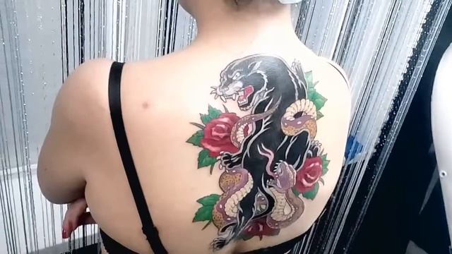 Татуировки от BLACK STYLE TATTOO! Пантера. Old School смотреть онлайн
