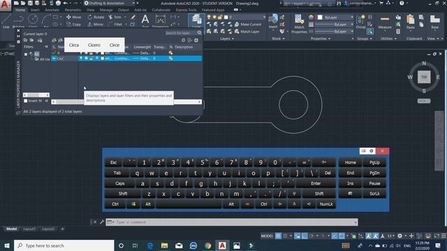 Autocad 2D JPG,Color,Dimension basic works knowledge 2020 Tutorial смотреть онлайн