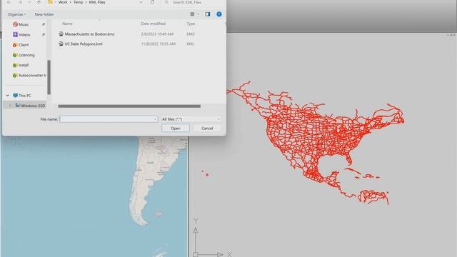 Import KML/KMZ ground overlay images into AutoCAD смотреть онлайн