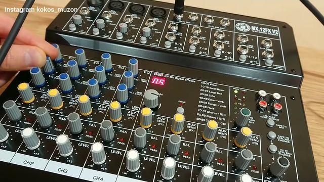 БЮДЖЕТНЫЙ МИКШЕР 12 КАНАЛОВ