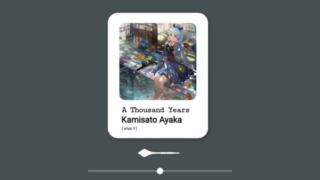 A Thousand Years (Christina Perri) - Kamisato Ayaka | Ai Cover | what if смотреть онлайн