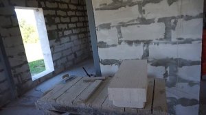Нарезка четвертей для окон из газобетона
