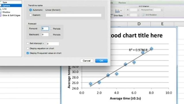 Line of best fit for MS Excel for Mac 2011 смотреть онлайн