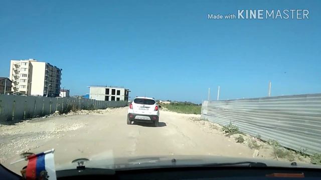 Витязево,проезд на дикий пляж. (Витязевская коса) смотреть онлайн